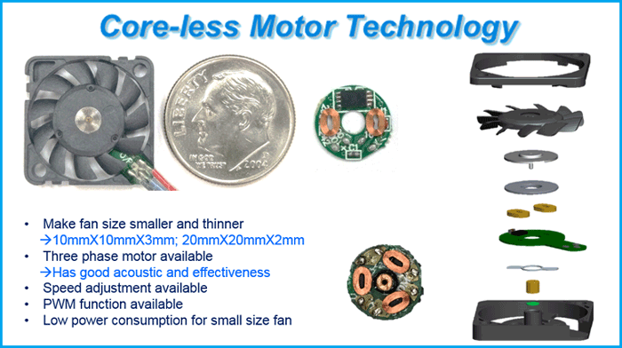 Core less motor technology