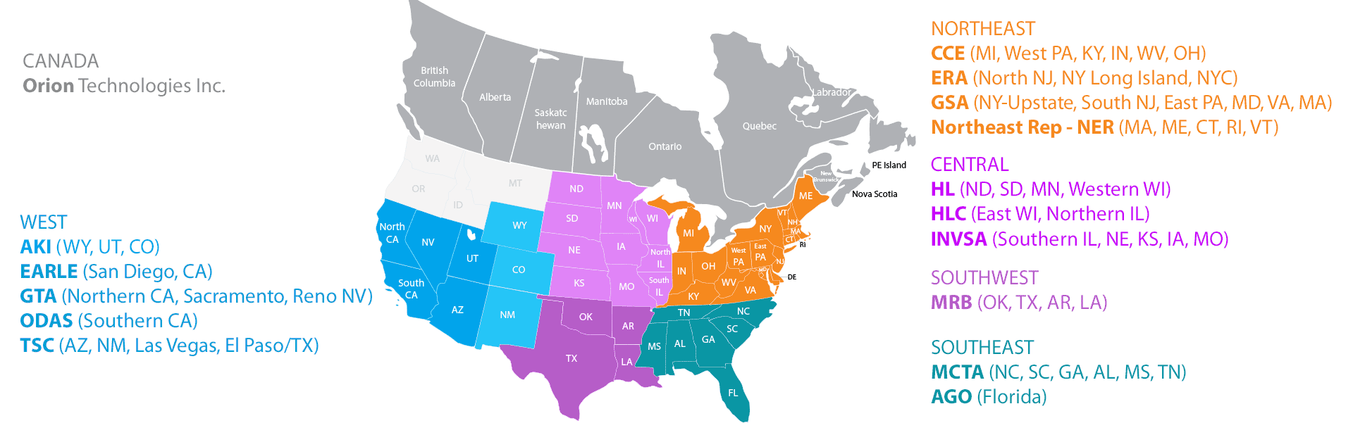 Sales representative Map