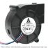 BFB04512VHD, 45x45x20 mm, 12 VDC, 0.16 A, 1.92 Watts, 4500 RPM, 2 lead wires, ball bearing, blower, dc fan, delta