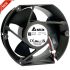 EFB1524LGP6, Round/rect-172x150x50.8mm, industrial fan, IP68, F00, PWM, 24 VDC, 0.50 A, 12.00 Watts, 2800 RPM, 4 wire leads, ball bearing, axial fan, DC fan, delta fan